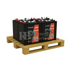 Pack 4 bateras 1275 12 Voltios 150 Amperios | VT INDUSTRIAL CNFL1275